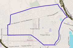 Map of Loz Feliz district, Los Angeles, California.png