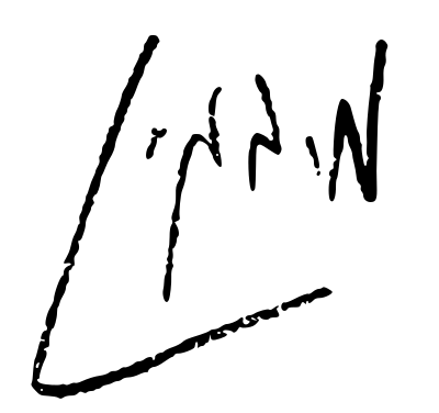 Menachem Begin signature - he