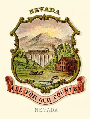 Archivo:Nevada state coat of arms (illustrated, 1876)
