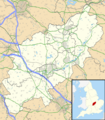 Northamptonshire UK location map (1974-2021)