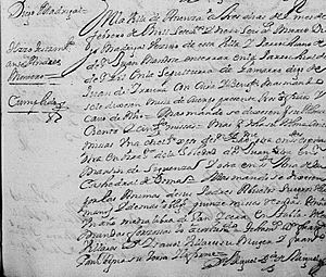 Archivo:Partida de defunción de Diego de Madrigal, 1716.