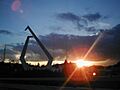 Puerta Tollotzin al atardecer