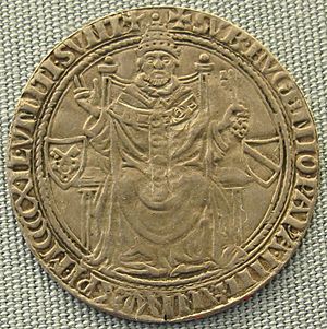 Archivo:Stato della chiesa, moneta commemorativa a di eugenio IV, 1439 ca.