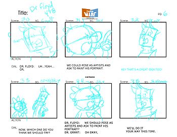Archivo:Storyboard for The Radio Adventures of Dr. Floyd