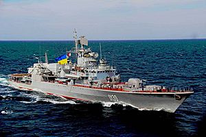 Archivo:Ukrainian navy frigate Hetman Sahaydachniy (26743398421)