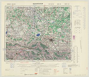 Archivo:1943 WWII map of Hannover, Germany