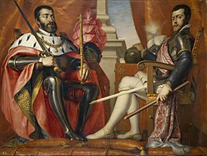 Archivo:Carlos I y Felipe II
