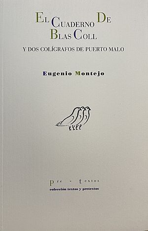Archivo:El cuaderno de Blas Coll, de Eugenio Montejo