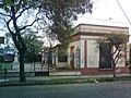 Estacion Tranvia en la calle Lacroze de Villa Ballester