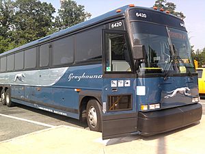 Archivo:Greyhound bus on the way to Washington-2