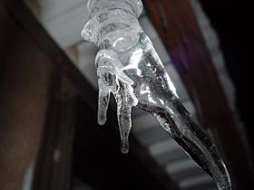 Icicle close up