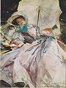 John Singer Sargent - Dame mit Sonnenschirm -1900