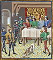 John the Good king of Fra ordering the arrest of Charles the Bad king of Navarre