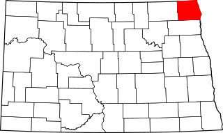 Map of North Dakota highlighting Pembina County.svg