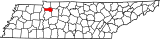 Map of Tennessee highlighting Houston County.svg
