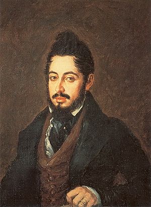 Archivo:Mariano José de Larra, por José Gutierrez de la Vega