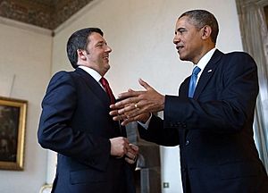 Archivo:Matteo Renzi and Barack Obama 2014