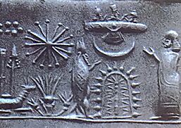 Archivo:Mesopotamian cylinder seal impression