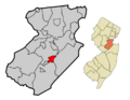 Middlesex County New Jersey Incorporated and Unincorporated areas Spotswood Highlighted