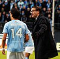 Miiko Albornoz y su técnico
