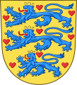 National Coat of arms of Denmark no crown