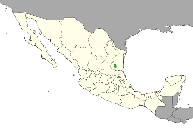 Neobuxbaumia euphorbioides range