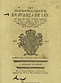 Pragmática Sanción 1783