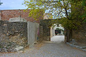 Archivo:Puerta y muro de Viladamat