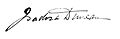 Signature d'Isadora Duncan