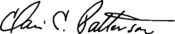 Signature of Clair Cameron Patterson (1922–1995).png