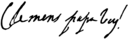Firma de Clemente VIII