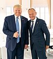 Trump and Tusk - G7Biarritz (cropped)