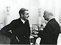 U.S. Secretary of State Cordell Hull conversing with British Foreign Minister Anthony Eden