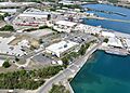 US Navy 100506-N-8241M-191 An aerial view of Bulkeley Hall at Naval Station Guantanamo Bay, Cuba. Bulkeley Hall is the naval station headquarters and administration building