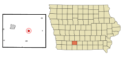 Union County Iowa Incorporated and Unincorporated areas Afton Highlighted.svg