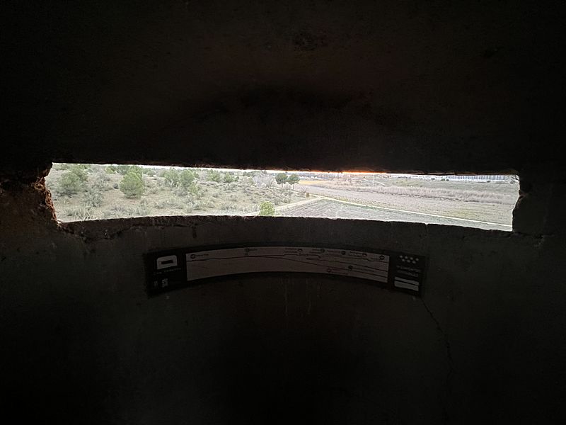 Vista desde el interior de la fortificación de Los Yesares