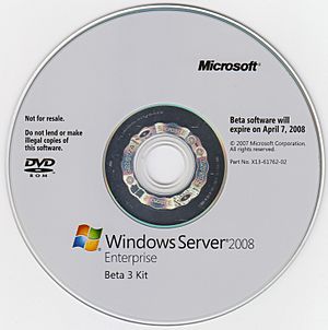 Archivo:Windows Server 2008 Beta 3 DVD
