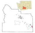 Yakima County Washington Incorporated and Unincorporated areas Grandview Highlighted