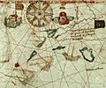 1500 map by Juan de la Cosa-India