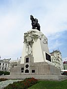 2017 Lima - Plaza San Martín, monumebto con estatua ecuestre de José de San Martín