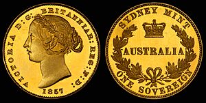 Archivo:Australia 1857 Sovereign (proof)