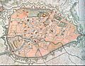 Brussels map Rouge1745