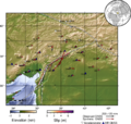 Central Turkey M7.8 finite fault surface projection