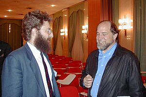 Archivo:Corrado Giustozzi e Ron Rivest 1999
