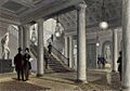 Hall of the Atheneum c.1845. Engraved by W.Radclyffe after a drawing by G.B. Moore.