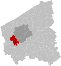 Lo-Reninge West-Flanders Belgium Map.svg