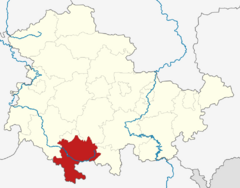 Location map HBN in Thuringia.svg