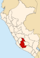 Location of Ayacucho Region