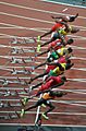 London 2012 Olympic 100m final start
