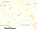 Map commune FR insee code 53184